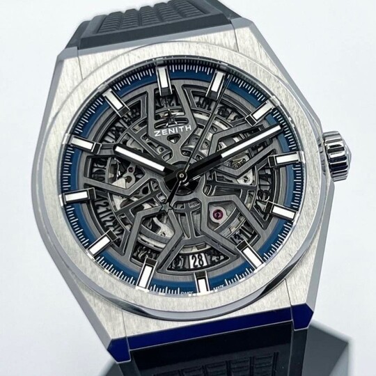 (SOLD!!) 41mm • Zenith Defy Classic Skeleton Titanium on Black Rubber